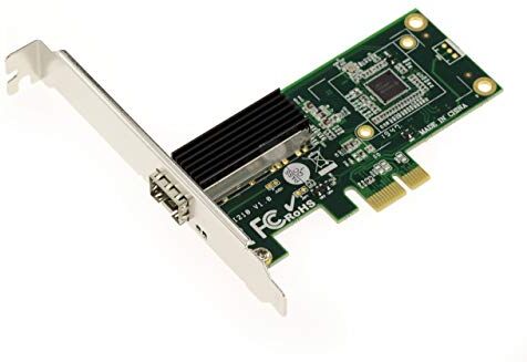 KALEA-INFORMATIQUE Scheda Controller di Rete SFP PCIe x1 1G Gigabit LAN Ethernet con chipset Intel WGI210AS Supporto Audio-Video Bridging AVB