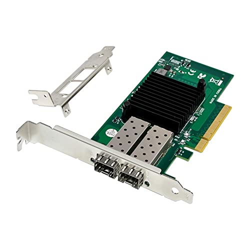 Bassulouda ST7327 X520-DA2 Scheda di rete Ethernet 10 Gigabit PCIe X8, doppia porta ottica 82599ES 10G SFP + scheda di rete ottica server