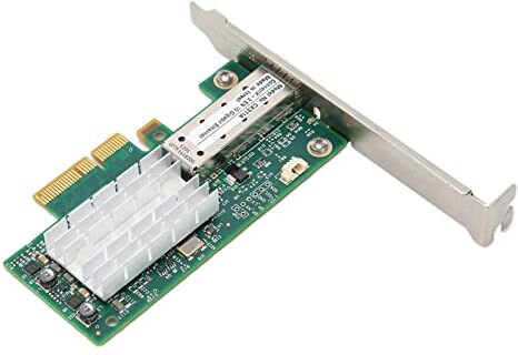 Bewinner Scheda di Rete Universale, Interfaccia in Fibra Ottica SFP della Scheda di Rete da 10 Gigabit, Adattatore di Rete Multifunzione LC Ad Alta velocità PCI-EX4 X8 X16 per/Window