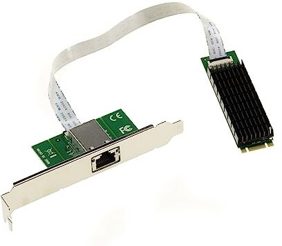 KALEA-INFORMATIQUE Scheda controller di rete M2 PCIe B+M to RJ45 10G LAN 10 Gigabit Ethernet con chipset Aquantia AQC107