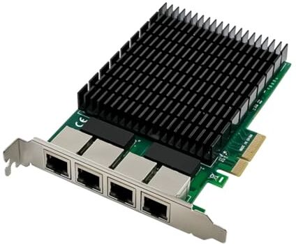 Sadkyer 1 Set PCI-E X4 Gigabit 4 Porte Server Scheda di Rete Server NIC I210-T4 RJ45 Scheda di Rete Ethernet PCB