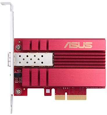 Asus 10 Gbps Gigabit Ethernet PCI Express, adattatore di rete PCIe 2.0/3.0 X4 SFP+ scheda di rete/Ethernet Card Support Fiber Optic (XG-C100F)