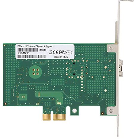 Bewinner Scheda di Rete 10/100/1000bps, Scheda di Rete Ethernet Gigabit in Fibra, PCI-Express 2.1, Adattatore di Rete Ethernet Gigabit, Scheda Wireless per Server/Desktop Generale