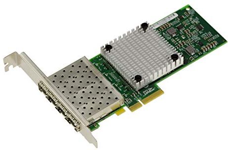 KALEA-INFORMATIQUE Scheda Controller di Rete PCIe 1G SFP a 4 Porte in Fibra Ottica con chipset Intel I350AF4. LAN Ethernet quadrupla Gigabit