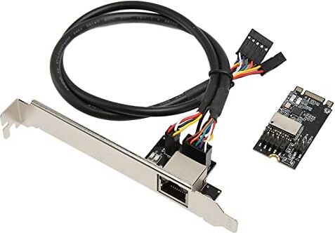 Bewinner Scheda Gigabit Ethernet da M.2 a PCI E, Adattatore Gigabit Ethernet PCI Express 10/100/1000 Mbps, Scheda NIC LAN RJ45 Senza unità per PC Desktop