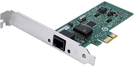 Lazmin112 Scheda Adattatore di Rete PCI-e Gigabit per Chip Intel 82574L, Scheda di Rete 10/100 / 1000Mbps per Win98se, Me, NT, 2000, XP, Win7, 8, 8.1, 10, Dos, Linux