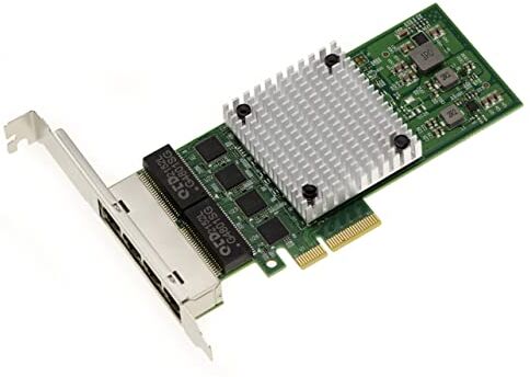 KALEA-INFORMATIQUE Scheda controller di rete PCIe QUAD LAN GIGABIT ethernet chipset Intel I211 AT 4 porte 10/100/1000Mb 1G staffe a basso e alto profilo