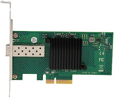 Jectse Scheda di Rete PCIe da 10000 Mbps con Fibra Ottica, Adattatore Server Gigabit per Win Server, per, per Win 7, 8, 8.1, 10, per Server 2012, 2008, 2016