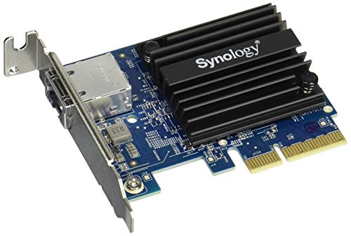 Synology E10G18-T1 Adattatore di rete PCIe 3.0 x4 basso profilo 10Gb Ethernet x 1 per Disk Station DS1618, RackStation RS1219, RS2418, RS2818, RS3618, RS818,RJ-45; 1 porta
