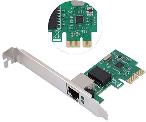 Annadue Scheda di Rete LAN per Realtek RTL8111E, Adattatore PCI Express x1 x4 x8 x16 Full Duplex Scheda Gigabit Ethernet Multipla 10/100 / 1000 mbps, Verde