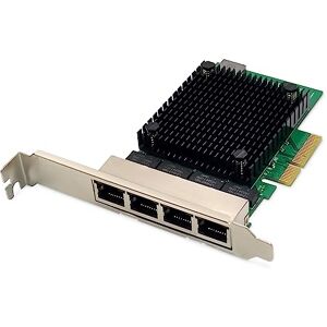 Digitus Scheda di Rete Server Ethernet 2,5 Gigabit 4 Porte RJ45 NIC RTL8125B 10/100/1000/2500 Mbps Digitus Scheda di Rete Server Ethernet 2,5 Gigabit 4 Porte RJ45 NIC RTL8125B 10/100/1000/2500 Mbps
