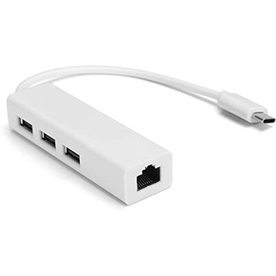 VBESTLIFE Adattatore Ethernet RJ45 Tipo C a USB 2.0, Espandi 3 Porte, Interfaccia USB 2.0/1 Porta RJ45, Scheda di Rete 100M, per XP/7/8/OS X(RJ45) VBESTLIFE Adattatore Ethernet RJ45 Tipo C a USB 2.0, Espandi 3 Porte, Interfaccia USB 2.0/1 Porta RJ45, Scheda di Rete 100M, per XP/7/8/OS X(RJ45)