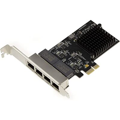 KALEA-INFORMATIQUE Scheda controller di rete PCIe a 4 porte LAN RJ45 Gigabit Ethernet 10 100 1000 Mbps con chipset quadruplo Realtek RTL8111H KALEA-INFORMATIQUE Scheda controller di rete PCIe a 4 porte LAN RJ45 Gigabit Ethernet 10 100 1000 Mbps con chipset quadruplo Realtek RTL8111H