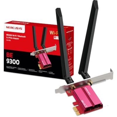 MERCUSYS MA47BE Scheda di Rete PCIe Wi-Fi 7 BE9300Mbps Bluetooth 5.4 PC MERCUSYS MA47BE Scheda di Rete PCIe Wi-Fi 7 BE9300Mbps Bluetooth 5.4 PC