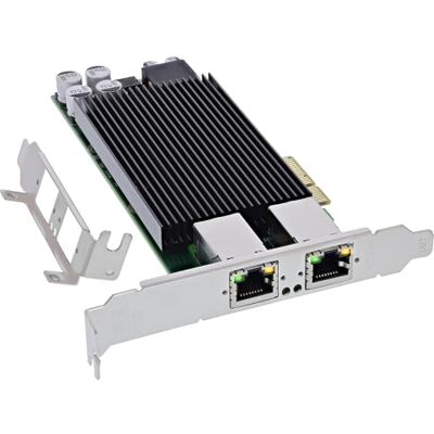 InLine ® Scheda di rete Dual Gigabit, 2 x RJ45 1Gb/s, PCIe x4, PoE+ con piastra a basso profilo, 51125P InLine ® Scheda di rete Dual Gigabit, 2 x RJ45 1Gb/s, PCIe x4, PoE+ con piastra a basso profilo, 51125P