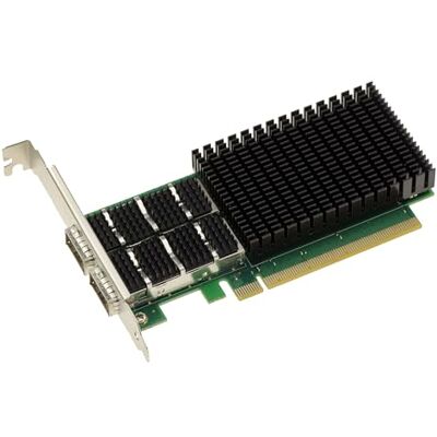 KALEA-INFORMATIQUE Scheda controller di rete PCIe Gen 4.0 PC Dual 100G QSFP56 2 porte. Chipset Mellanox ConnectX 6. Supporto 100GbE 50GbE 40GbE 25GbE 10GbE KALEA-INFORMATIQUE Scheda controller di rete PCIe Gen 4.0 PC Dual 100G QSFP56 2 porte. Chipset Mellanox ConnectX 6. Supporto 100GbE 50GbE 40GbE 25GbE 10GbE