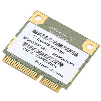 Bewinner Mini scheda di rete PCI-E per RealTek RTL8191SE 300M Mini scheda di rete wireless PCI-E 593533-001 per CQ42 G42 Bewinner Mini scheda di rete PCI-E per RealTek RTL8191SE 300M Mini scheda di rete wireless PCI-E 593533-001 per CQ42 G42