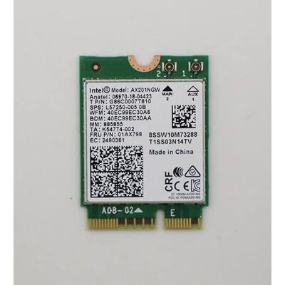 Lenovo 01AX798 Ersatzteil: Intel AX201NGW M.2 WLAN Bluetooth Card E-Key für E15 Lenovo 01AX798 Ersatzteil: Intel AX201NGW M.2 WLAN Bluetooth Card E-Key für E15