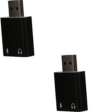 Hemobllo 2 Pz Scheda Audio Esterna Usb Adattatore Audio Jack Suono 3d Audio Usb Esterno Schede Audio Stereo Esterne Usb Suono Del Microfono Finestre Lega Di Alluminio Portatile Distributore