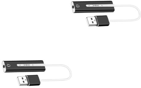 Veemoon 2 Pz scheda audio USB 3.1 scheda audio stereo esterna adattatore per cuffie scheda audio esterna Scheda della colonna sonora 7.1 porta audio USB 2 in 1 auricolare