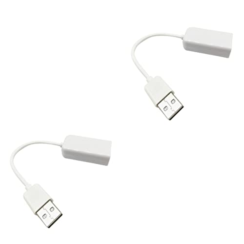 UKCOCO 2 Pz scheda audio USB 2.0 suono con la linea del cavo suono per notebook Scheda audio a 7.1 canali stereo distributore bianca