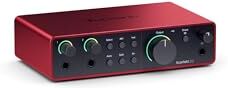 Focusrite Scarlett 2i2 (4° gen.), interfaccia audio USB per registrazioni, brani, streaming e podcast — Registrazioni professionali ad alta fedeltà e tutto il software necessario