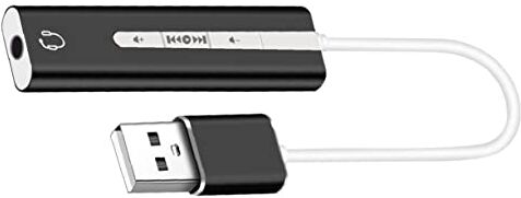 BESTonZON 1Pc Porta Audio USB Micro USB Audio Audio Esterno Per Il Computer Portatile Adattatore Audio USB Scheda Audio Esterna Audio USB 71 Adattatore Da USB A Jack Audio Creative Sound