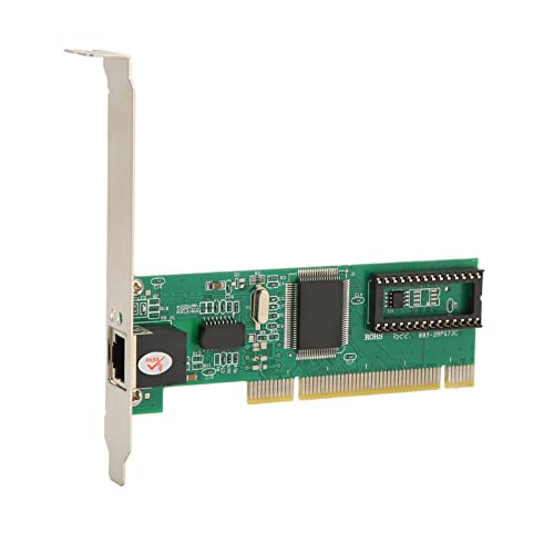 Annadue Scheda di Rete PCI Gigabit, Scheda di Rete 10/100/1000Mbps Gigabit Ethernet PCI NIC con Chipset Realtek RTL8169SC per Windows 2000 XP Vista 7 8 8.1 10 (32 64 Bit), Linux