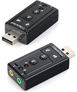 DARK Scheda audio USB 2.0 7.1 con effetto audio stereo (supportati da Windows e MAC) (DK-AC-USC71)