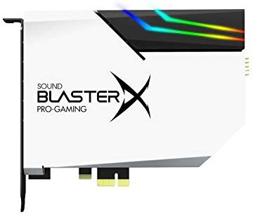 Creative Sound BlasterX AE-5 Plus Pure Edition Scheda audio di classe Ultra SABRE32 da gaming PCI-e da 32bit/384 kHz e DAC con Dolby Digital e DTS, doppio amplificatore per cuffie Xamp, SNR da 122 dB