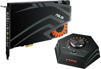 Asus PCI-Ex Gaming Strix Raid DLX. Scheda Audio a 7.1 Canali, Nero/Antracite