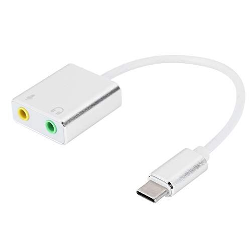 Bewinner Scheda Esterna USB2.0, Lega di Alluminio USB C 7.1 Adattatore per Scheda Stereo Senza unità Esterna, Scheda Esterna per Telefoni Cellulari/Laptop e Tablet