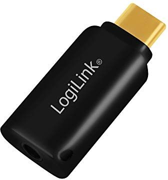 Logilink UA0356 Scheda audio USB tipo C (connettore TRRS da 3,5 mm) con convertitore digitale analogico (DAC) integrato per audio Hi-Fi Quality