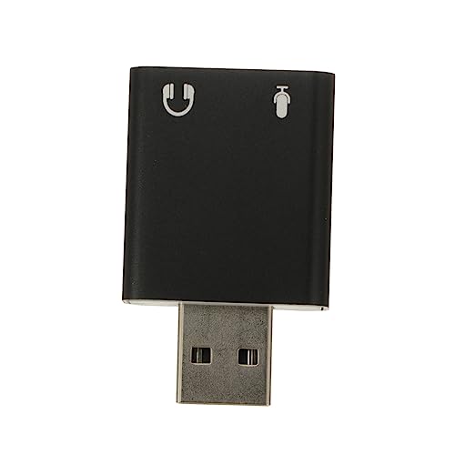Veemoon scheda audio esterna USB 7. 1 adattatore audio stereo USB schede audio audio USB esterne schede audio USB esterne adattatore audio USB in alluminio taccuino 3d