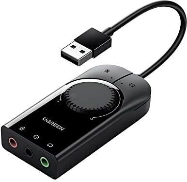 UGREEN External Sound Card  CM129 USB 15cm Black