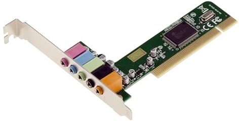 KALEA-INFORMATIQUE Scheda Audio 4.1 su Slot PCI 4 canali Micro Altoparlanti Anteriori e Posteriori con chipset CMI8738