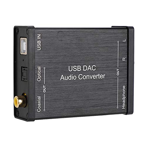 VBESTLIFE Convertitore DAC USB, Scheda USB GV-023 Segnale DAC Digitale-analogico per Windows XP Mac OS-X PS4