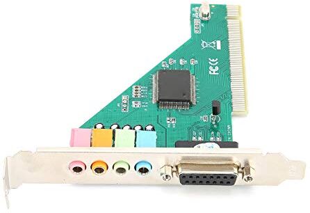 Generic Scheda PCI Canale 4.1 per Interno Desktop Computer Karte Stereo Surround CMI8738 Scheda PCIe, Scheda Canale 4.1 120 DB per Interno Desktop Computer