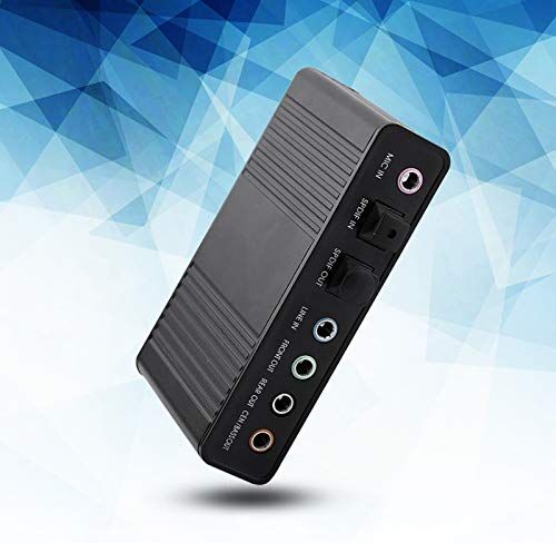 Leapiture Scheda Audio a 6 canali USB Adattatore di Uscita Audio SPDIF Digitale Ottico Esterno Convertitore di schede Audio per PC