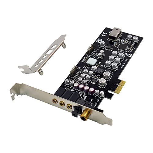 Lodokdre CM8828 PCI-E X1 7.1CH Scheda di riempimento della temperatura Scheda di espansione di di livello professionale (nero)