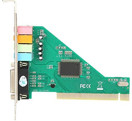 cigemay Scheda Audio PCI, Scheda Audio Surround Stereo Interna a 4 canali Scheda Audio CMI8738, per Computer Desktop, Compatibile con Windows 98/2000 / XP/NT