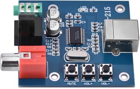 Socobeta Scheda di decodifica PCM2704 Scheda Audio HiFi Esterna Scheda di decodifica USB Portatile Uscita analogica da 3,5 mm F/PC