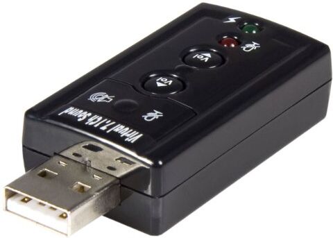 StarTech.com Adattatore audio stereo USB 7.1 canali, Scheda audio esterna, Scheda audio, stereo, USB 2.0 (ICUSBAUDIO7)