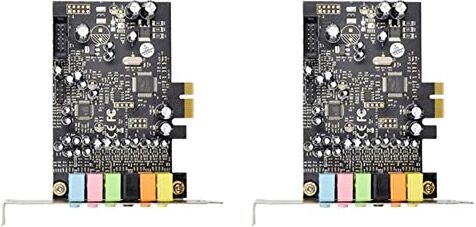 Bcowtte 2X PCIe 7.1CH Scheda Audio Stereo Suono Surround PCI-E Integrato Audio 7.1 Canali Sistema Audio CM8828