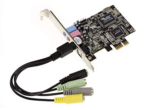 KALEA-INFORMATIQUE Scheda audio PCI Express PCIe a 8 canali 7.1 con chipset Via Tremor VT1723 e ASM 1083. Supporto Dolby e DTS, uscita ottica SPDIF