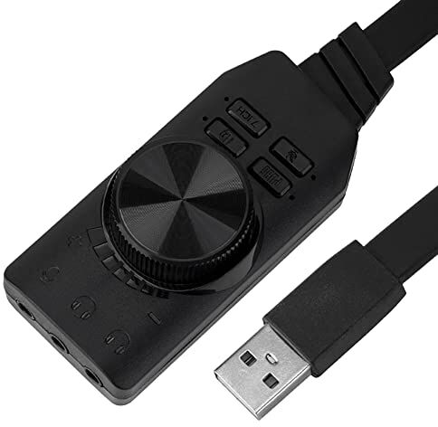 Louttary Scheda audio a 7.1 canali, 3,5 mm, USB 2.0