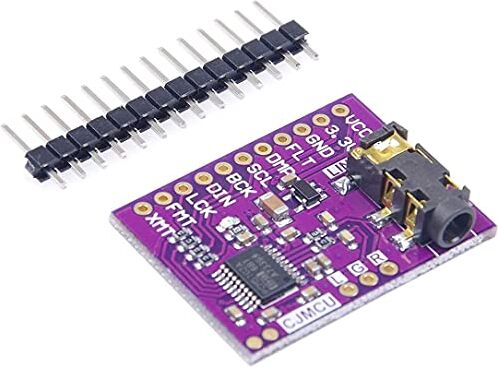 Fasizi PCM5102A Convertitore digitale-analogico Modulo vocale PLL Scheda audio DAC stereo Scheda audio 3,5 mm Jack stereo 24 bit Modulo audio digitale per Raspberry Pi