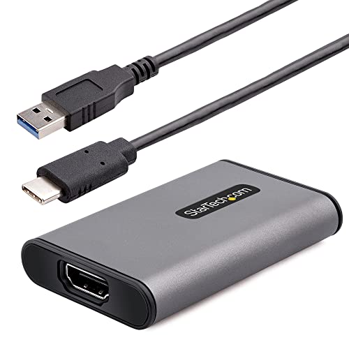 StarTech.com Scheda di Acquisizione Video USB HDMI, Adattatore Esterno USB-A/C 3.0 per Acquisizione Video HDMI 4K30Hz, UVC, Video Capture; Compatibile USB-A/USB-C/TB3 Windows/Mac (4K30-HDMI-CAPTURE)