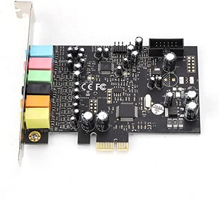 Yctze Scheda Interna PCI E 7.1 HiFi Ad Alta fedeltà 8 Tracce Scheda PCI Surround Interna Compatibile con Attrezzatura per Sistema Surround Stereo 2.1 5.1 Alta 8 Tracce