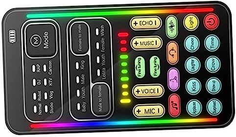 UKCOCO 1 Set Mini Scheda Audio Cambia Voce Multifunzionale Cambia Suono Portatile Microfono Cambia Voce Multistrumenti Voce Portatile Mini Suono Modificare Pretendente Bambino Plastica